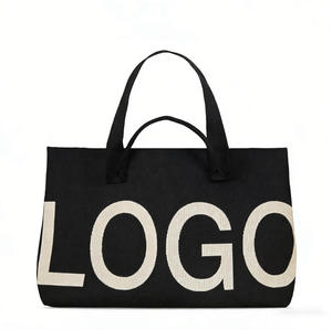 Nuove Borse Tote Jacquard da <span class=keywords><strong>Donna</strong></span> di Tendenza, Grandi Borse a Spalla Lavorate a Maglia con Logo Personalizzato per Uso Quotidiano - Product Image 5