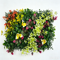 Panneaux muraux verticaux de gazon artificiel pour fleurs suspendues en plastique pour intérieur et extérieur pour la décoration de toile de fond de la maison