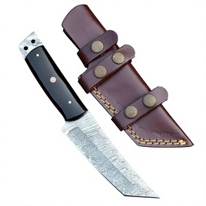 Couteau de chasse à lame fixe en acier inoxydable, bord dentelé, manche en micarta, qualité industrielle, à prix avantageux - Product Image 3