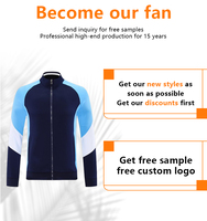 24/25 veste de football de haute qualité survêtement logo de football vêtements de sport d'entraînement veste d'échauffement pour l'impression par Sublimation
