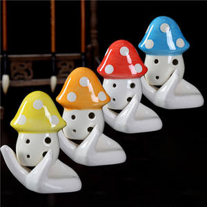 Bán Buôn Nhiều Phong Cách Làm Bằng Tay Gốm Sáo Đầy Màu Sắc Cá Hề Nấm Ốc Ocarina 6-Lỗ Sáo Ocarina Cho Giáng Sinh - Product Image 5