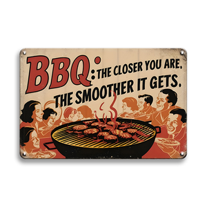 Plaques en métal décoratives pour barbecue, 20x30cm, vintage, rétro, pour pique-nique, décoration de fête - Product Image 3