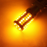 Ampoules LED 1157 7443 3157 T25 T20 3030 69SMD bicolores, feux de freinage, clignotants blancs et jaunes, feux de jour DRL