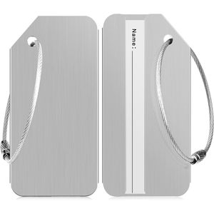 Accessoires de voyage personnalisés avec logo sur mesure - Étiquettes de bagages vierges en acier inoxydable en gros - Product Image 3
