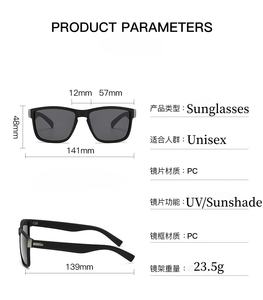 Lunettes de <span class=keywords><strong>soleil</strong></span> carrées UV400 <span class=keywords><strong>en</strong></span> gros, monture intégrale, légères, anti-éblouissement, <span class=keywords><strong>en</strong></span> PC, vision nocturne, pour hommes et femmes, protection solaire - Product Image 6