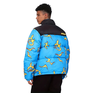 Conception populaire 100% Veste bouffante en duvet <span class=keywords><strong>Eider</strong></span> pour hommes Logo personnalisé court, Veste imprimée personnalisée de haute qualité Fabricant - Product Image 2