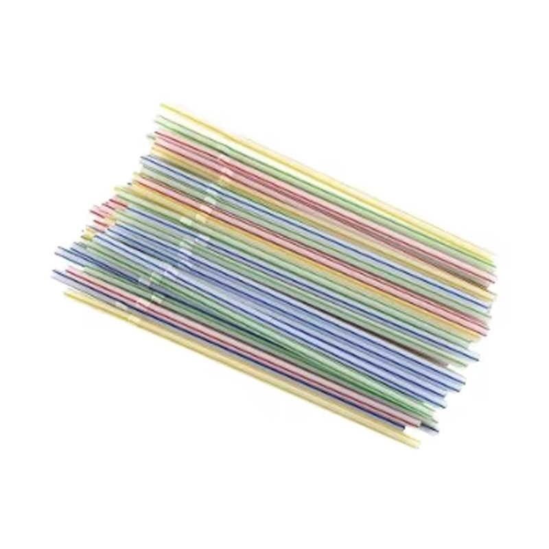 Disposable Hard Drinking Straws Compostable Transparent
