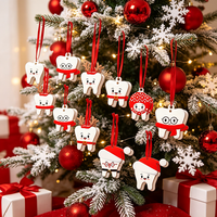 12 Pièces Décoration de Noël Art Déco en Bois, Ornements de Village, Pendentifs de Noël, Père Noël, Bonhomme de Neige, Arbre, pour Fêtes, Mariages, Anniversaires, Saisonnier