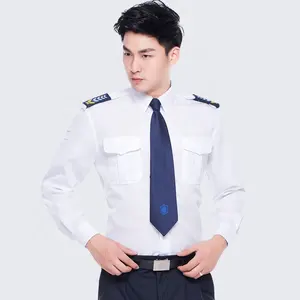 Security and public security property clothing men and women spring summer white set breathable work uniform