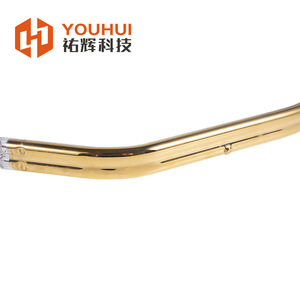 Youhui Dual <b>Tube</b> Semi Gold Plated U Shaped Infrared Heating Lamp <b>Tube</b> 11x23mm For Automotive Industry - Product Image 1