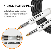 Câble audio pour guitare basse et guitare électrique PVC & Cuivre 3m