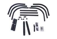 Pièces de ramassage automatique organisateur de lit extension de hayon de camion rallonge de lit de camionnette noire pour Ssangyong Musso