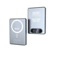 Batterie externe magnétique multi-appareils L155 10000mAh ultra-mince 11,5 mm avec écran TFT, charge sans fil 15W et PD 20W pour téléphone et montre, laser offert