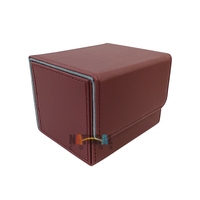 Boîte de jeu de cartes en cuir Yugioh Trading personnalisée avec tiroir à dés, plateau de jeux pour joueurs
