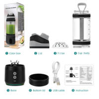 Hete Aanbieding 700ml Draadloze Persoonlijke Blender IJsvergruizer 6-Blads Elektrische Sapcentrifuge Voedselveilige Draagbare Reis Smoothie Blender