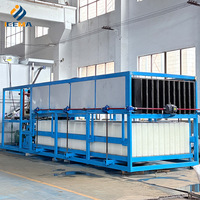 Machine à glace industrielle automatique en bloc Capacité de 5 à 100 tonnes avec compresseur et pompe à eau pour machine à blocs de glace