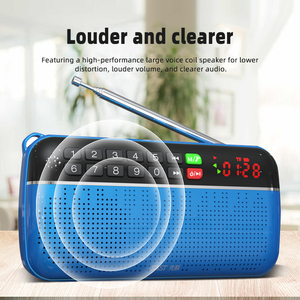 <span class=keywords><strong>SAST</strong></span> Mini Di Động Retro Đài Phát Thanh Loa Đèn Pin FM Đài Phát Thanh Kỹ Thuật Số Loa Tích Hợp Đồng Hồ Hiển Thị Máy Nghe Nhạc <span class=keywords><strong>MP3</strong></span> Sạc Pin - Product Image 5