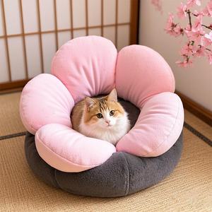 Klein Formaat Massief Vezel Huisdierennestmat Winter Warm Bed Voor Katten Diertechnisch Ontwerp Naaien Konijn Pluche Gewatteerde Hondennest - Product Image 4