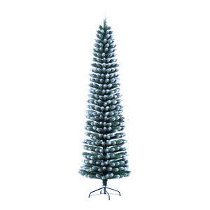 Haute qualité mince blanc écologique arbre de Noël moderne peu encombrant Base debout <span class=keywords><strong>TikTok</strong></span> tendance décor de vacances - Product Image 2