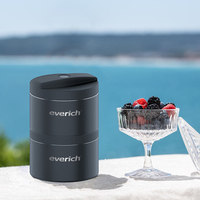 Boîte à déjeuner thermique pour aliments conteneurs repas isolés portables pour adultes pour travailler acier inoxydable 18/8 étanche empilable