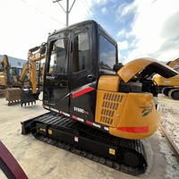 Excavatrice sur chenilles hydraulique SANY90CPro d'occasion, 90% NEUVE, Modèle 2025, Moteur Isuzu, Boîte de vitesses, Pompe, Roulement, 9,45 tonnes