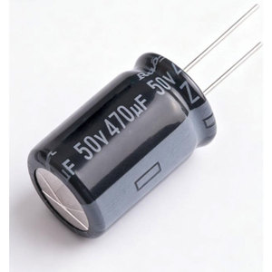 50ZLH470MEFC12.5X20 ตัวเก็บประจุแบบอิเล็กโทรไลต์อะลูมิเนียมแบบ Through Hole ของแท้ 470uF 50V, ขนาดเส้นผ่านศูนย์กลาง 12.5 มม. x ความยาว 20 มม. 10000 ชั่วโมง 105 - Product Image 1