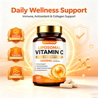Capsules de Vitamine C Liposomale à la Lécithine de Tournesol Végétalienne OEM Personnalisées – Complément Adulte pour Hommes et Femmes, Soutien Immunitaire et Articulaire