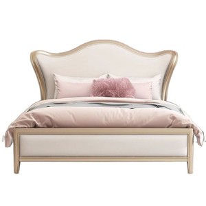 Cama Tapizada de 1.8m, Madera de Caucho, Estilo Moderno Minimalista, con Espacio de Almacenamiento, Muebles para Dormitorio - Product Image 4