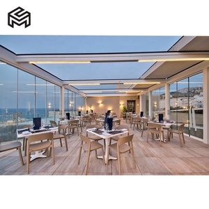 Pergola motorisée moderne 3x3m pour jardin, à lames orientables, avec structure en aluminium rétractable et revêtement pour tonnelles escamotables - Product Image 4