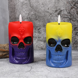 Decorazioni di Halloween: Lanterne a <span class=keywords><strong>Zucca</strong></span>, Ornamenti Luminosi in Plastica, Oggetti di Scena Originali a Forma di Teschio, per Interni e <span class=keywords><strong>Bar</strong></span> - Product Image 4