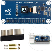 Aismartlink Waveshare Caméra IR FOV 45 ° Caméra d'imagerie thermique IR à ondes longues HAT (B), compatible avec Raspberry Pi 5