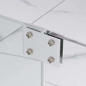 Charnière de porte latérale sans cadre en alliage d'aluminium à fermeture automatique, fixation à 90/180 degrés, pour porte de placard à visser - Product Image 2