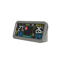 Station météo numérique sans fil, thermomètre intérieur/extérieur, hygromètre, écran LCD couleur, prévisions météo, OEM/ODM personnalisable, ABS