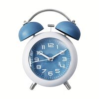 Dropshipping Shopify Réveil de grande taille pour le réveil, Veilleuse mécanique créative silencieuse en métal, horloge de table pour chambre à coucher