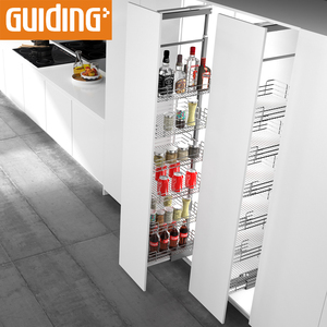 <strong>Kitchen</strong> <strong>Corner</strong> <strong>Cupboard</strong> Organizers Cabinet Retractable Shelf Pantry <strong>Storage</strong> Free Standing Tall Unit Pull Out Basket - Product Image 3