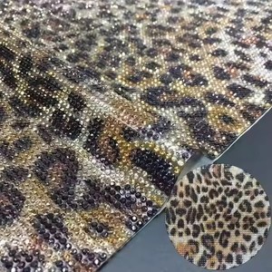 Tự dính 12*20cm flatback Tinh thể thủy tinh Rhinestone tờ sáng bóng Motif đính lưới tự làm túi cup giày may mặc trang trí - Product Image 6