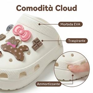 Yearning Woman Mary Jane Korean Style Cartoon EVA Fashion Summer Recyclable Waterproof Anti-Slippery Soft Flat Platform <b>Clogs</b> - Product Image 3