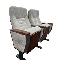 Chaise de conférence pliable moderne LEADCOM L-A08 avec tablette d'écriture pour salles de théâtre, amphithéâtres, auditoriums, écoles et églises