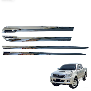 Guarnizione per modanatura di <span class=keywords><strong>porte</strong></span> cromate in plastica ABS per HILUX VIGO Kit di accessori per esterni in 2014 2012 con protezione paraurti per carrozzeria - Product Image 1