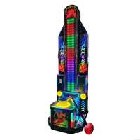 Machine de jeu d'arcade de boxe professionnelle à monnayeur, modèle Power Hammer Sport Boxing Punch Machine