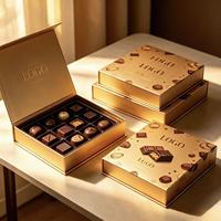 Boîtes rigides de luxe en matériaux recyclés, écologiques, réutilisables, avec fermeture magnétique, adaptées aux aliments, boîte cadeau pour chocolat, vente en gros