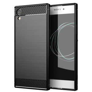 Precio de fábrica Anti-Huella digital Fibra de carbono Teléfono Contraportada para Sony Xperia XA1 Plus Ultra Premium Case - Product Image 5