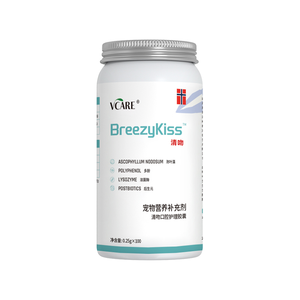 VCare Kiss Rimuove l'Alitosi Orale per Gatti e Cani, Universale, Blocca Odori, Migliora la Salute Dentale, Alito Fresco, Probiotici per la Pulizia - Product Image 1