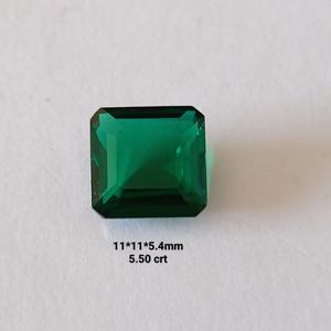 Piedra Preciosa de Esmeralda de Corte Esmeralda Cultivada en Laboratorio de Alta Calidad al por Mayor para la Fabricación de Joyas, Precio de Esmeralda por Quilate, Hecha a Mano - Product Image 1