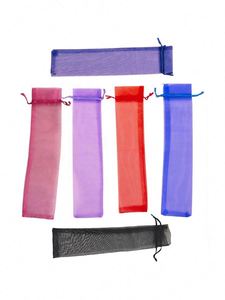 Eco-Friendly Wholesale Wedding Organza Bags Bamboo Crafts Hand Fan Storage and <b>Gift</b> Packaging for Weddings - Product Image 3