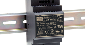 Alimentation électrique à sortie unique HDR-60-24, AC-DC, ultra-mince, forme en marche d'escalier, rail DIN, 60W, 24V, 2,5A, entrée 85-264VAC, industrielle, conforme LPS - Product Image 4
