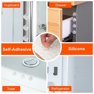 Clear 3M Adhesive Silicone Bumper <b>Pads</b> Self Adhesive Transparent Bumper Furniture Adhesive Bumper <b>Pad</b> for Cabinet - Product Image 6