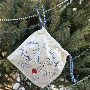 OEM Custom Natural Cotton <b>Drawstring</b> Bag Large Cotton Gift Dust <b>Pouch</b> Bag With Logo Printing - Product Image 6