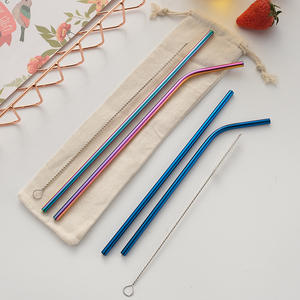 Pailles en acier inoxydable avec brosses propres, pour gobelet de crème, de 20/30oz, livraison gratuite - Product Image 2