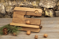 Organizador de estación de carga de madera Estación de acoplamiento personalizada Organizador de reloj Soporte de teléfono de madera
